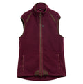 Barbour Langdale fleece gilet in Dark Bordeaux – product view one