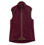 Barbour Langdale fleece gilet in Dark Bordeaux – product view one