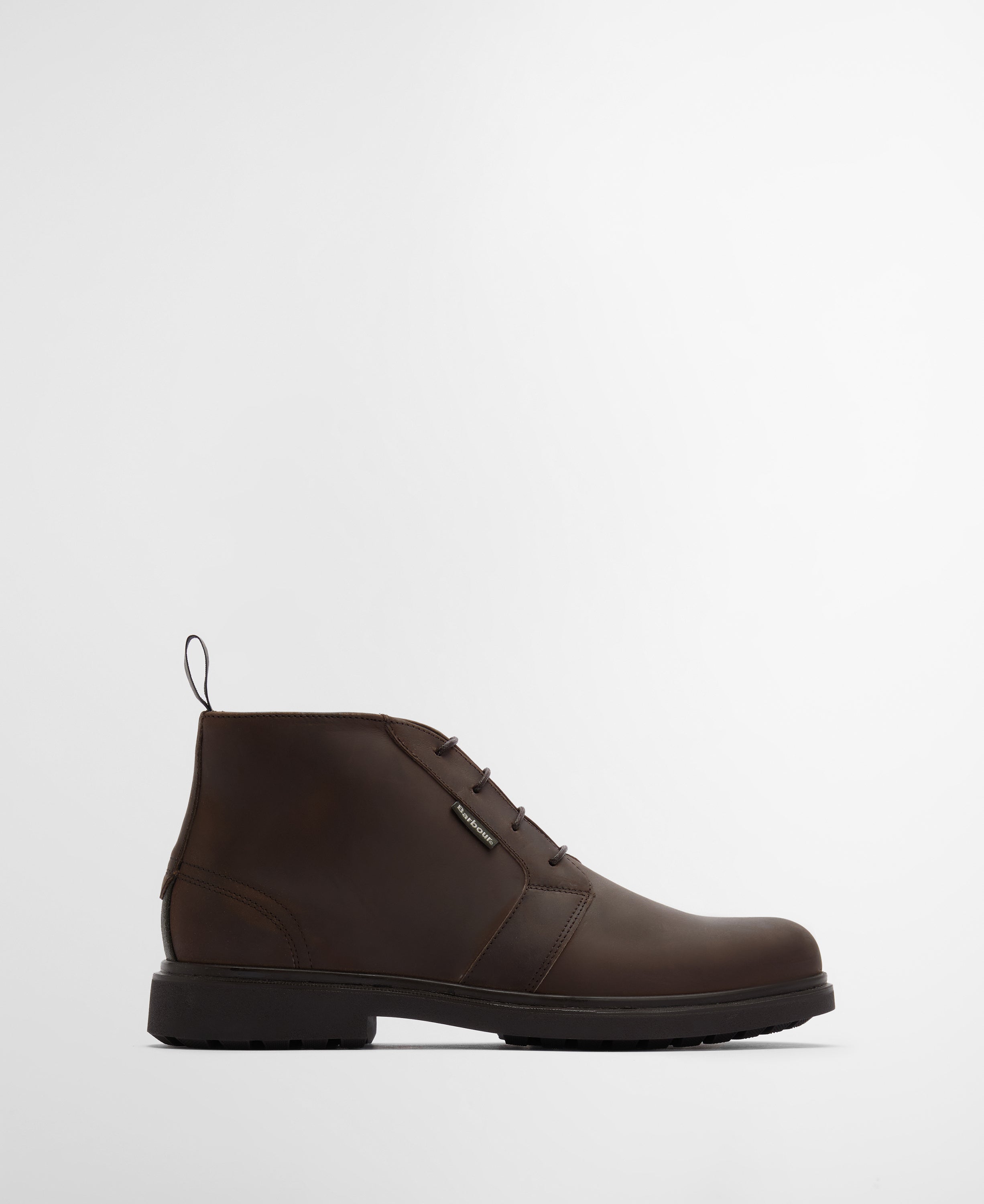 Barbour Meays Chukka Boot in Dark Brown – front view