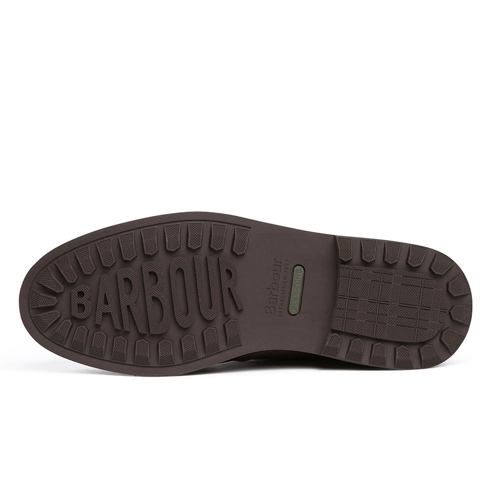 Barbour Meays Chukka Boot in Dark Brown – sole view