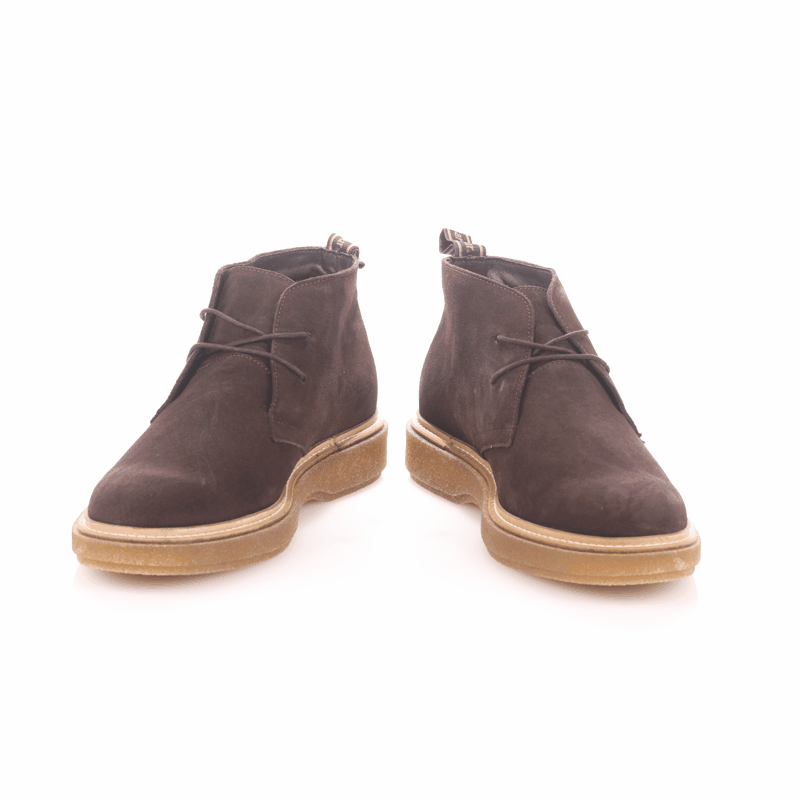 Barbour Blaine Chukka Boot in Chocolate – animated view