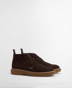 Barbour Blaine Chukka Boot in Chocolate – flat lay