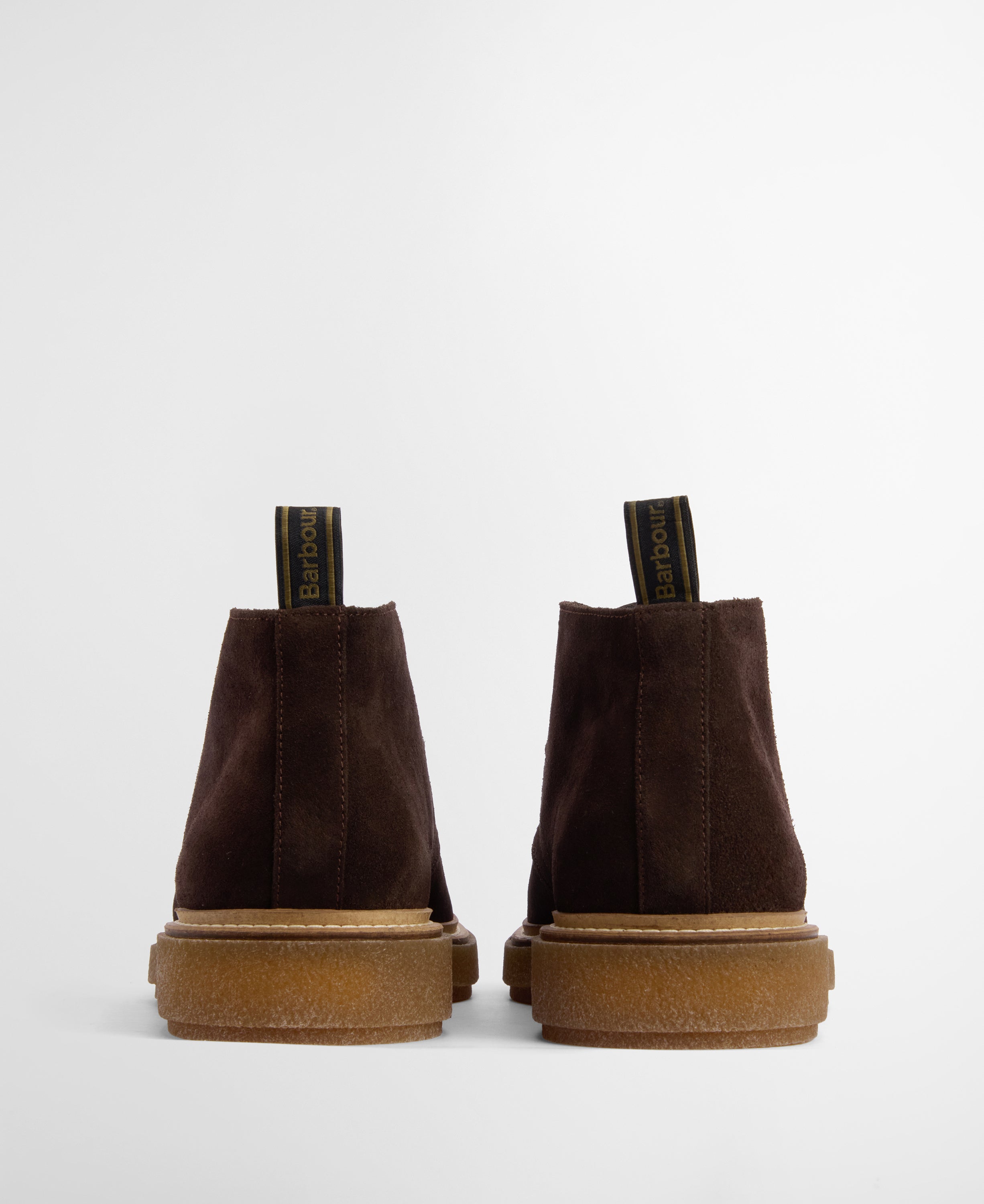 Barbour Blaine Chukka Boot in Chocolate – back view