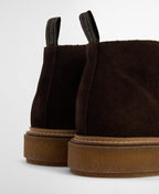 Barbour Blaine Chukka Boot in Chocolate – lace detail
