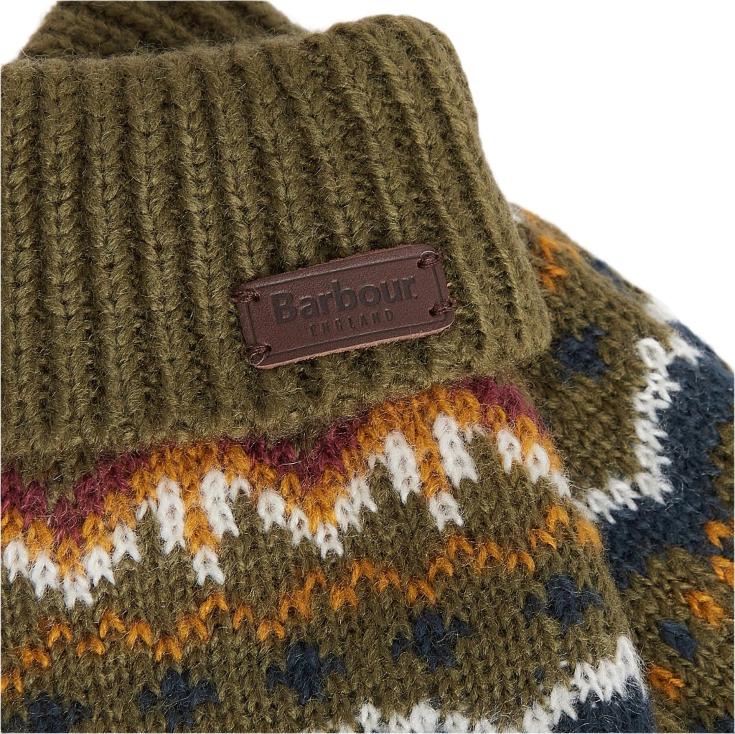 Barbour - Case Fairisle Gloves - Colour: Cranberry