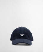 Preston Corduroy Cap in Navy – detail view