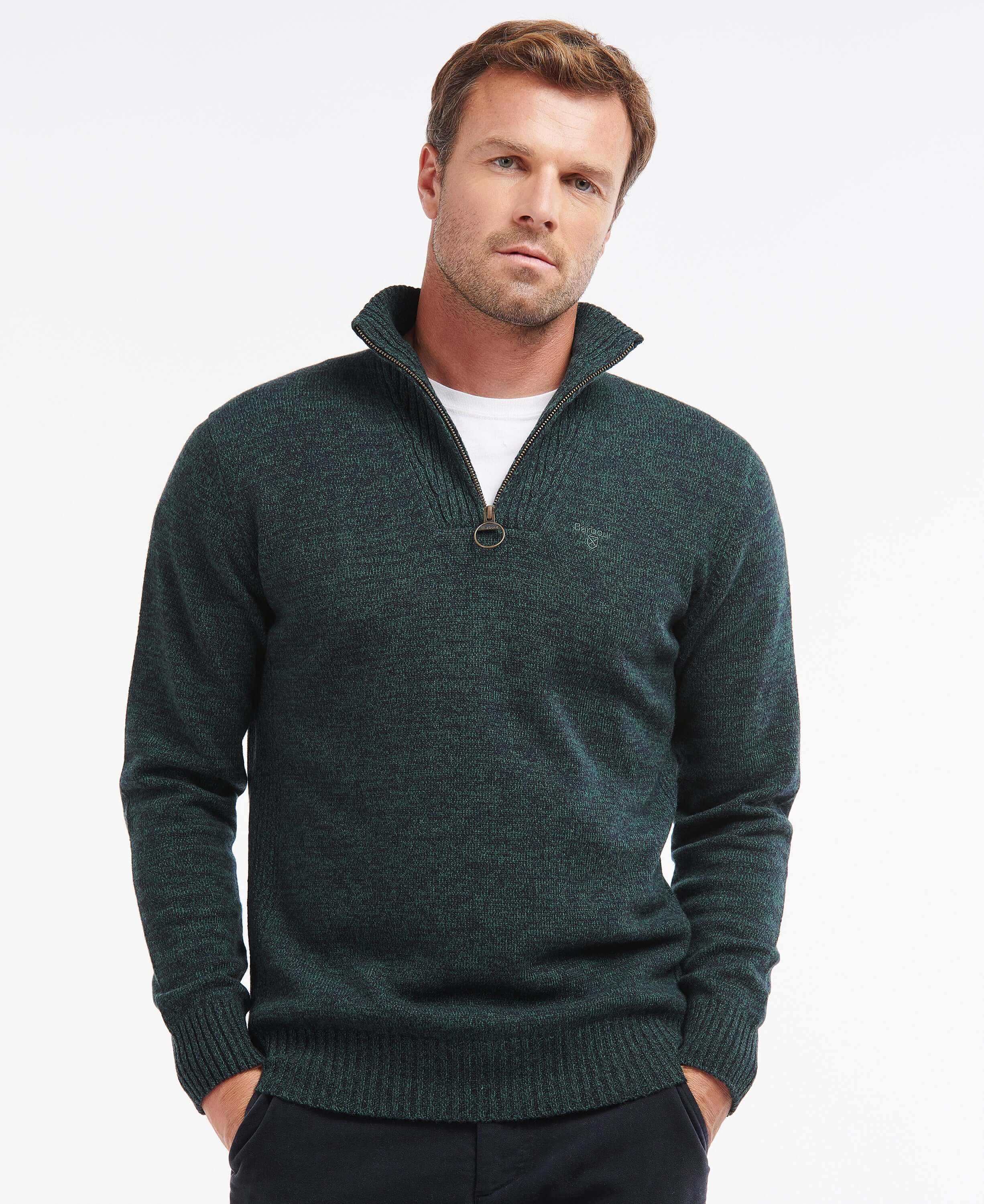 Barbour - Essential Lambswool 1/2 Zip Pullover - Colour: Charcoal