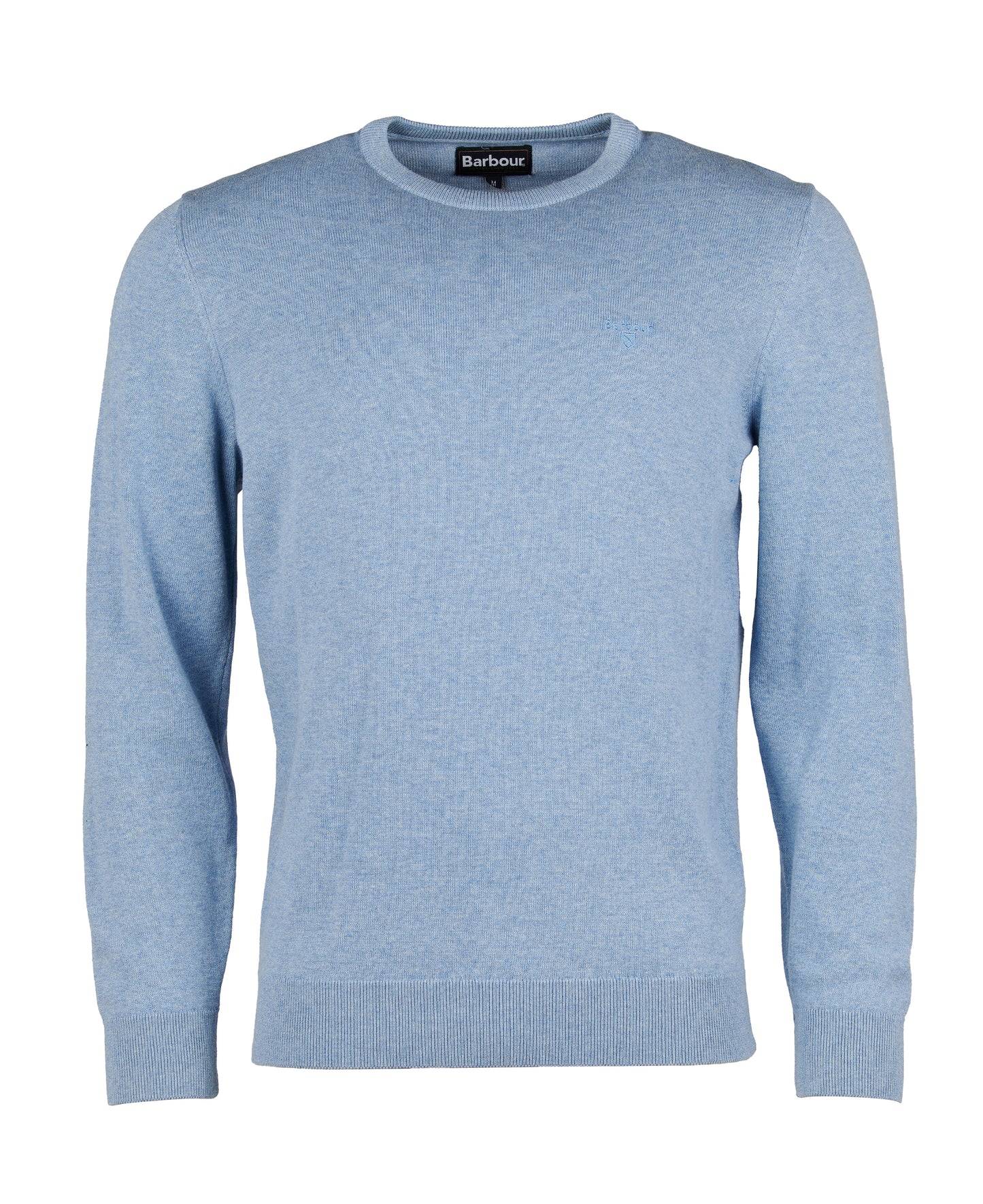 Barbour - Pima Cotton Crew Neck Pullover - Colour: Chambray