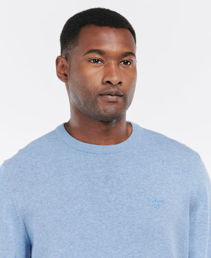 Barbour - Pima Cotton Crew Neck Pullover - Colour: Chambray