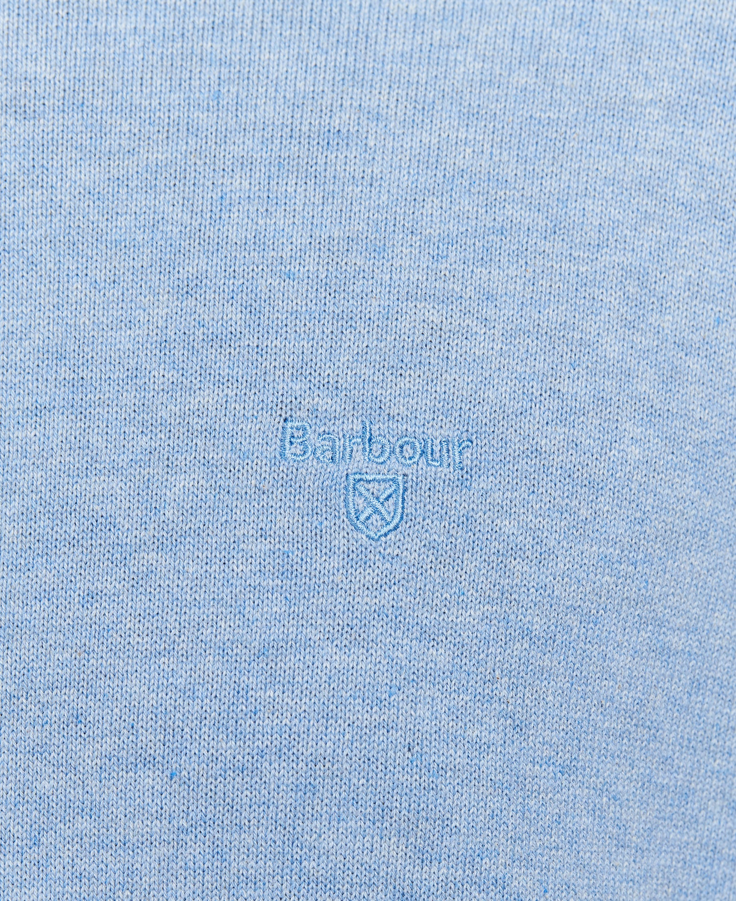 Barbour - Pima Cotton Crew Neck Pullover - Colour: Chambray