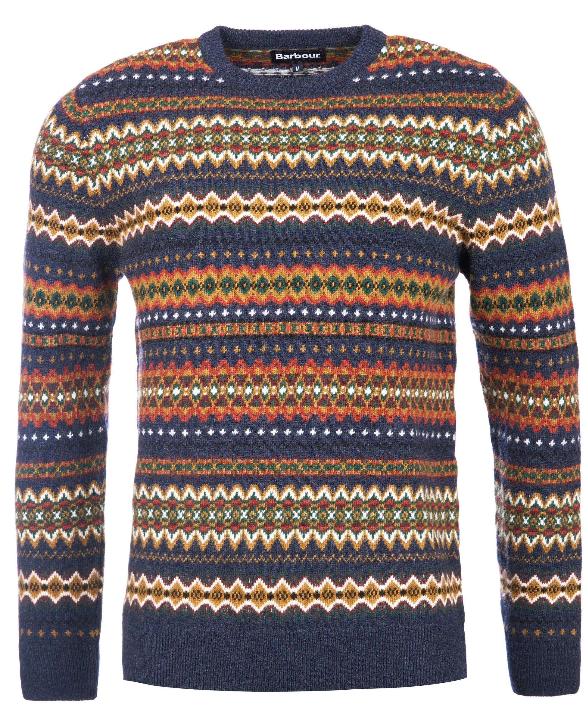 Barbour - Fairisle Crew Neck - Colour: Navy