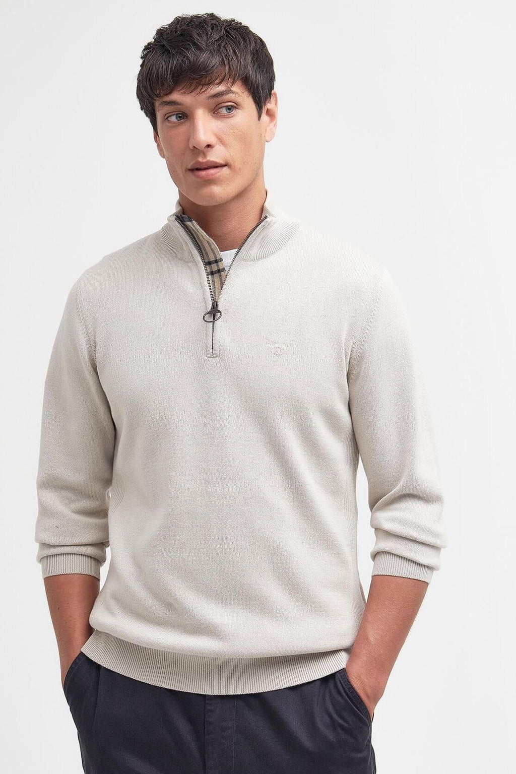 Cotton Half Zip Sweater