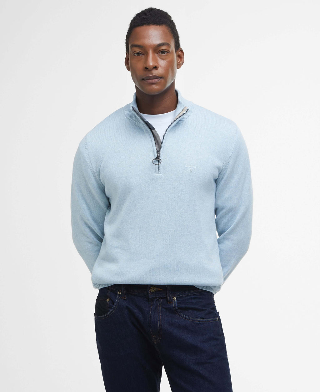 Cotton Half Zip Sweater