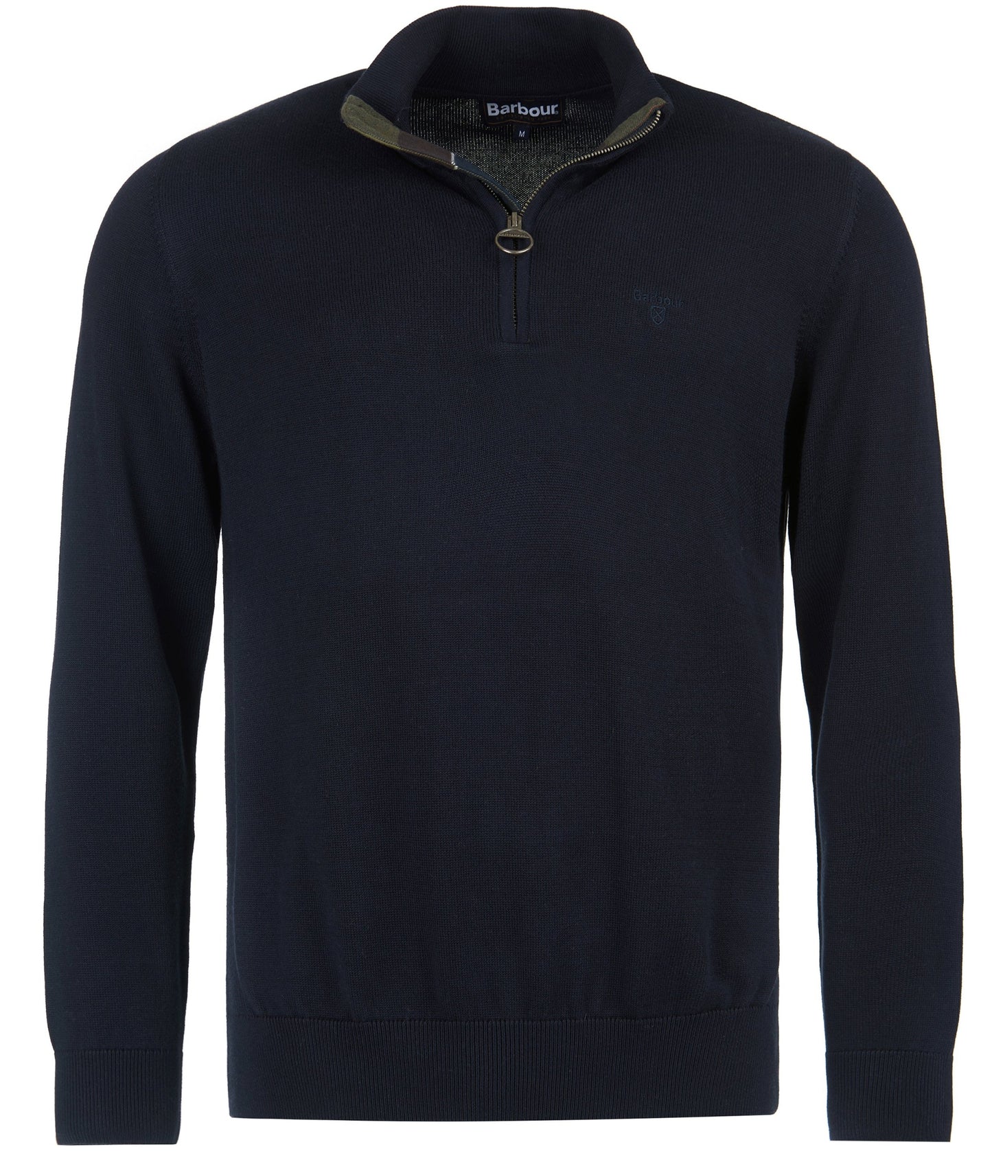 Barbour - 1/4 Zip Cotton Pullover - Colour: Navy