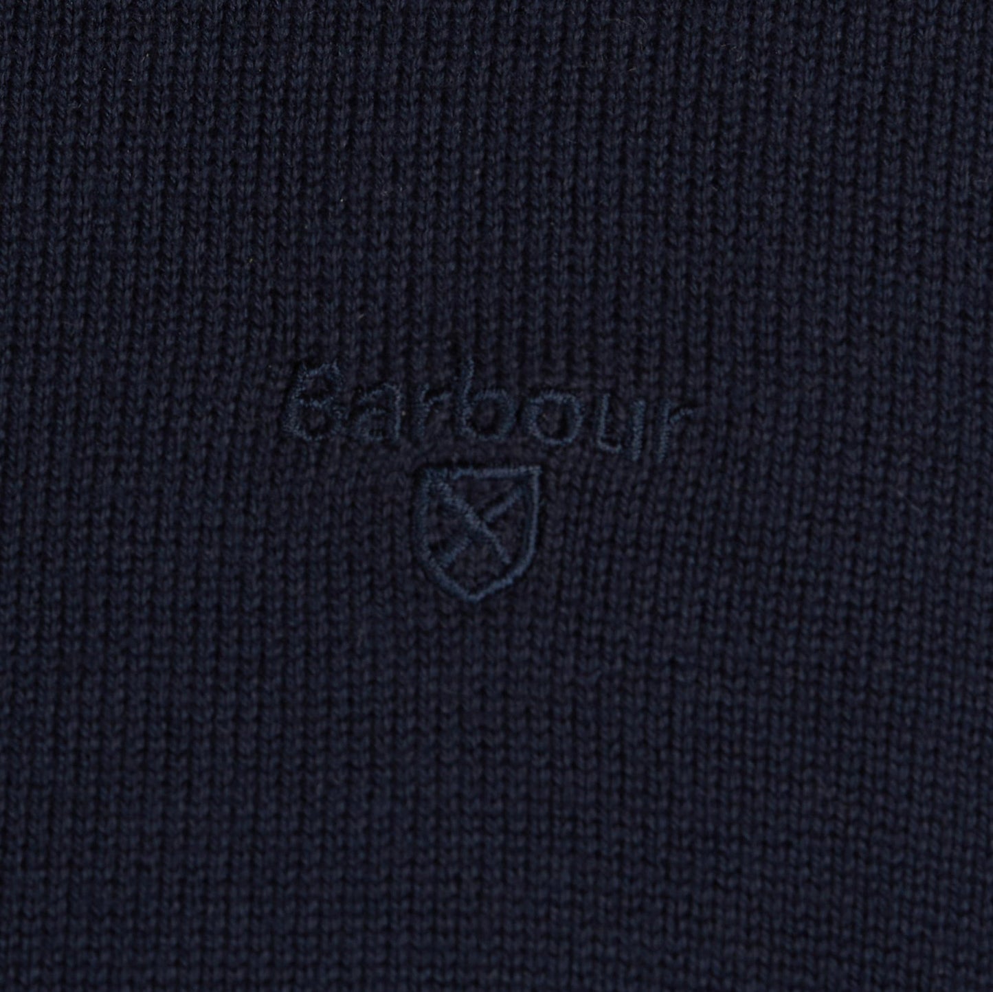 Barbour - 1/4 Zip Cotton Pullover - Colour: Navy