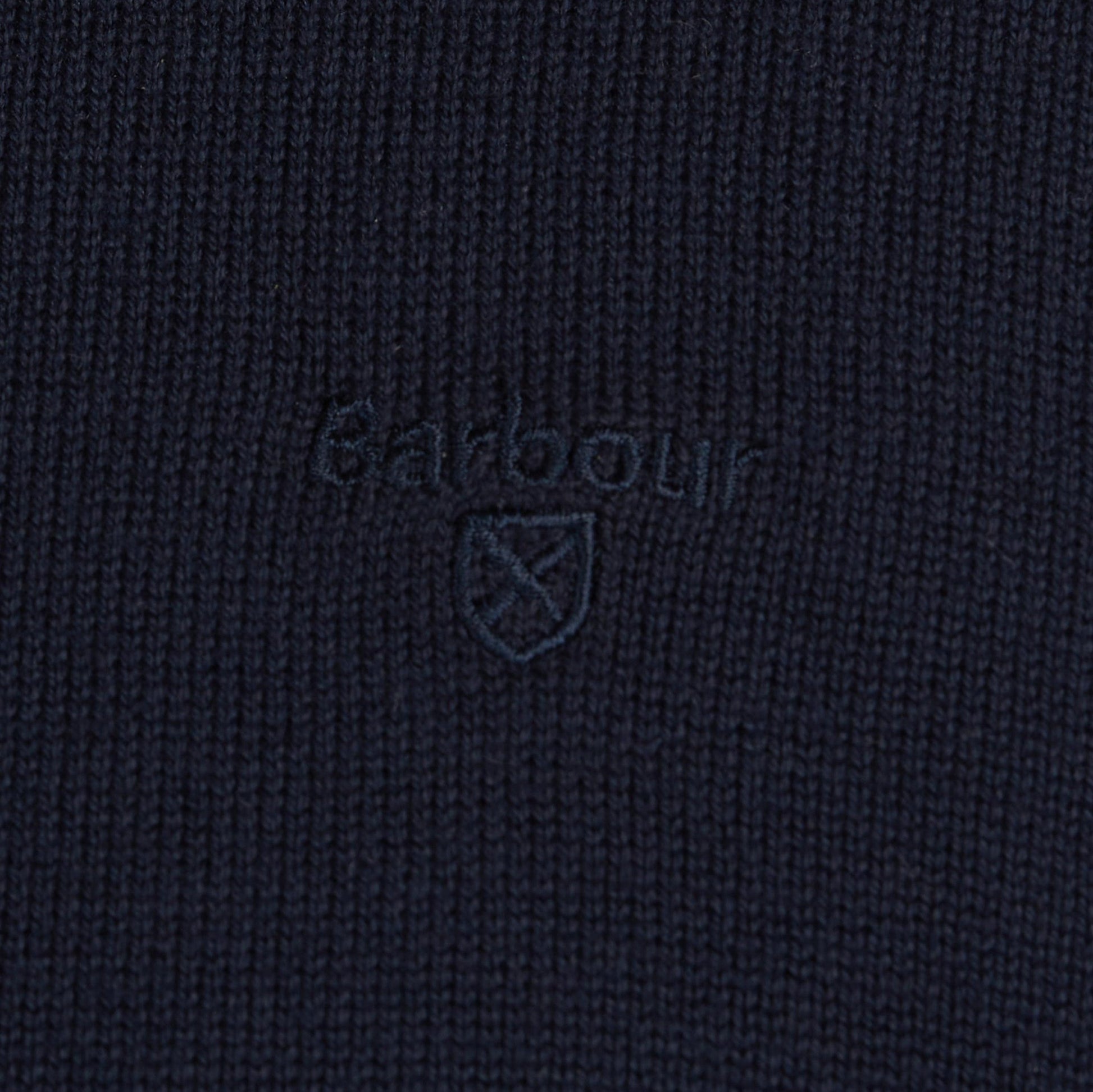 Barbour - 1/4 Zip Cotton Pullover - Colour: Navy