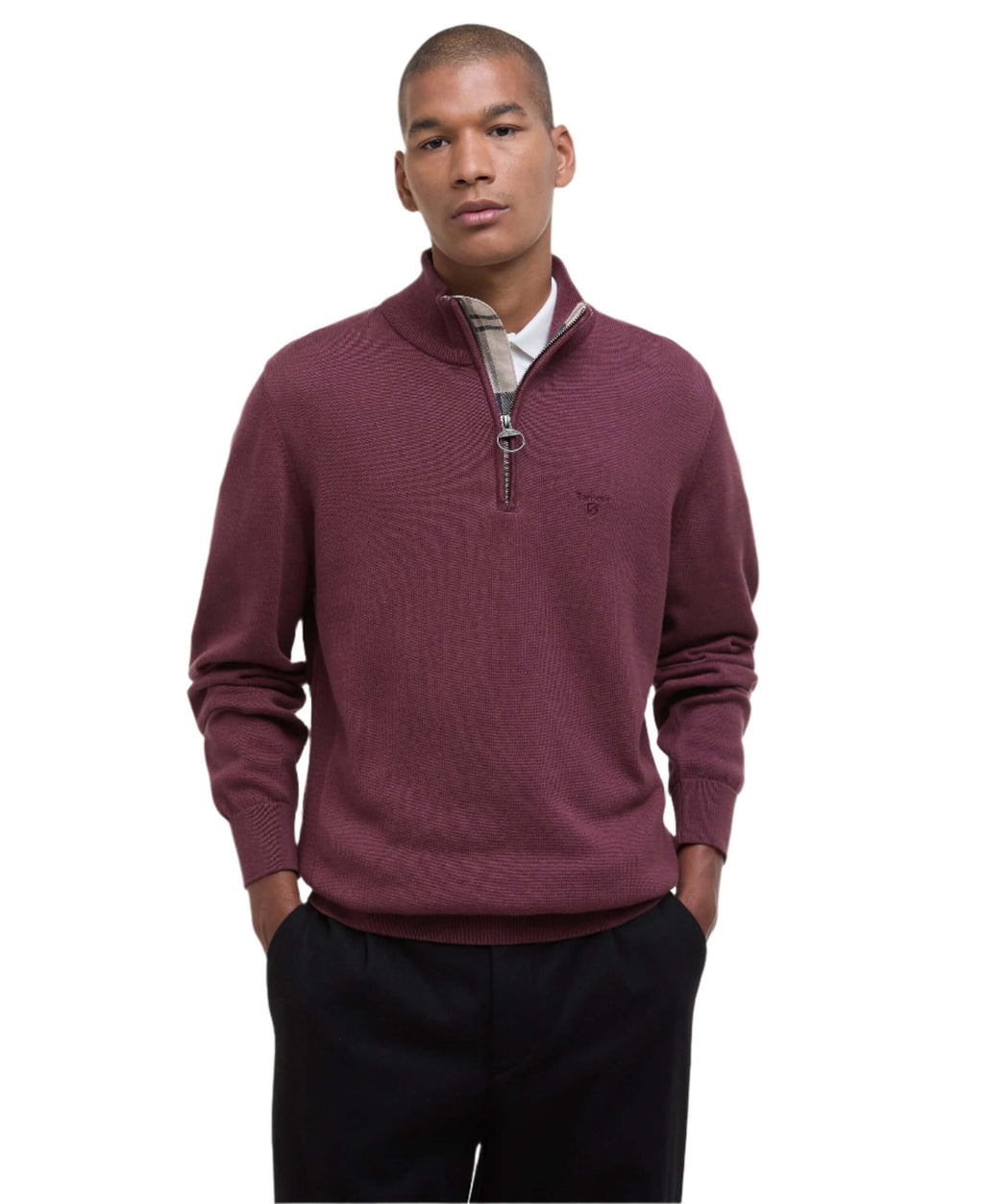 Cotton Half Zip Sweater