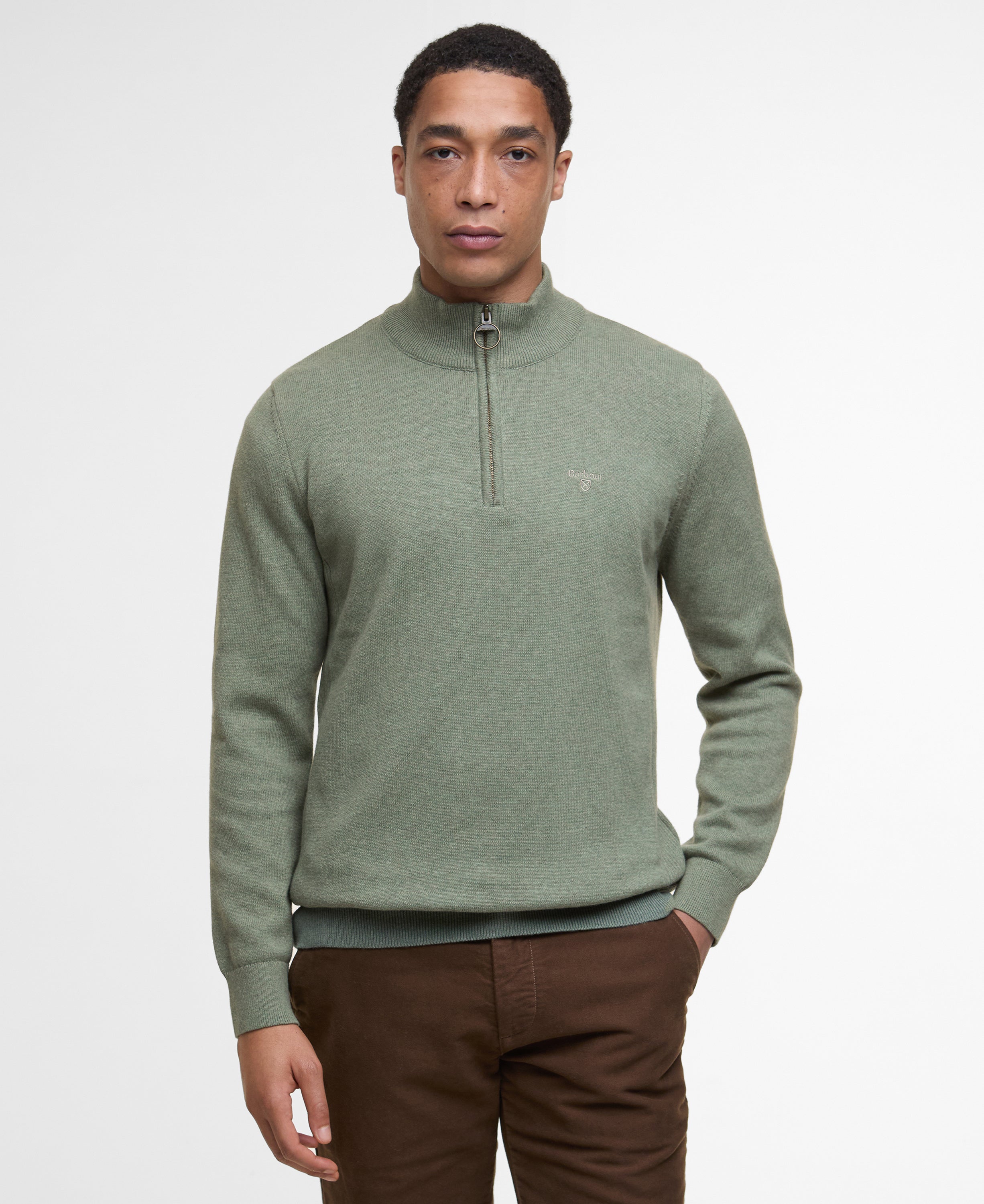 Cotton Half Zip Sweater