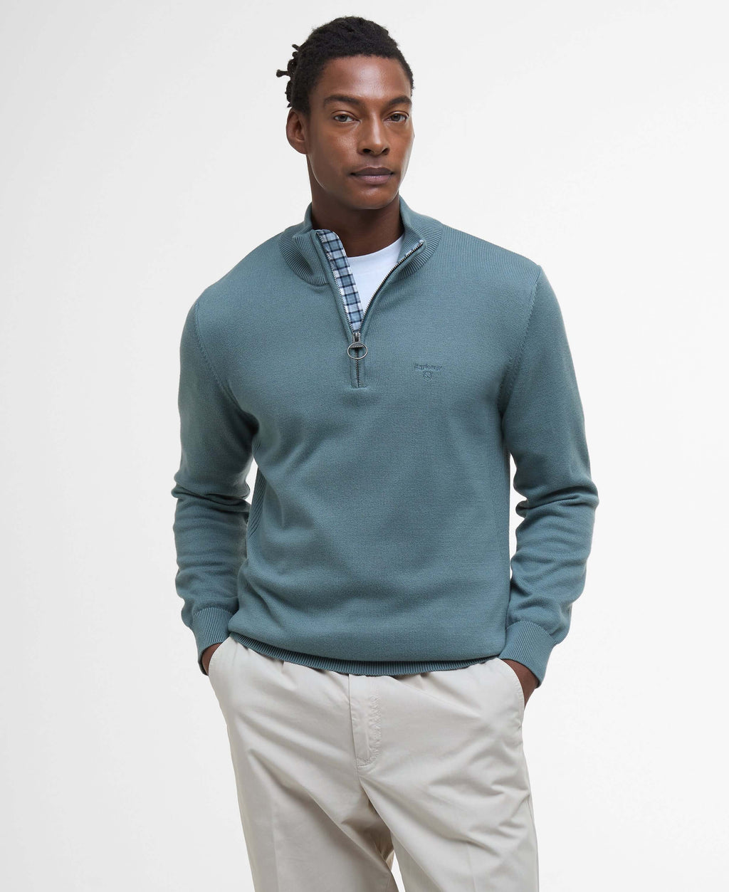 Cotton Half Zip Sweater