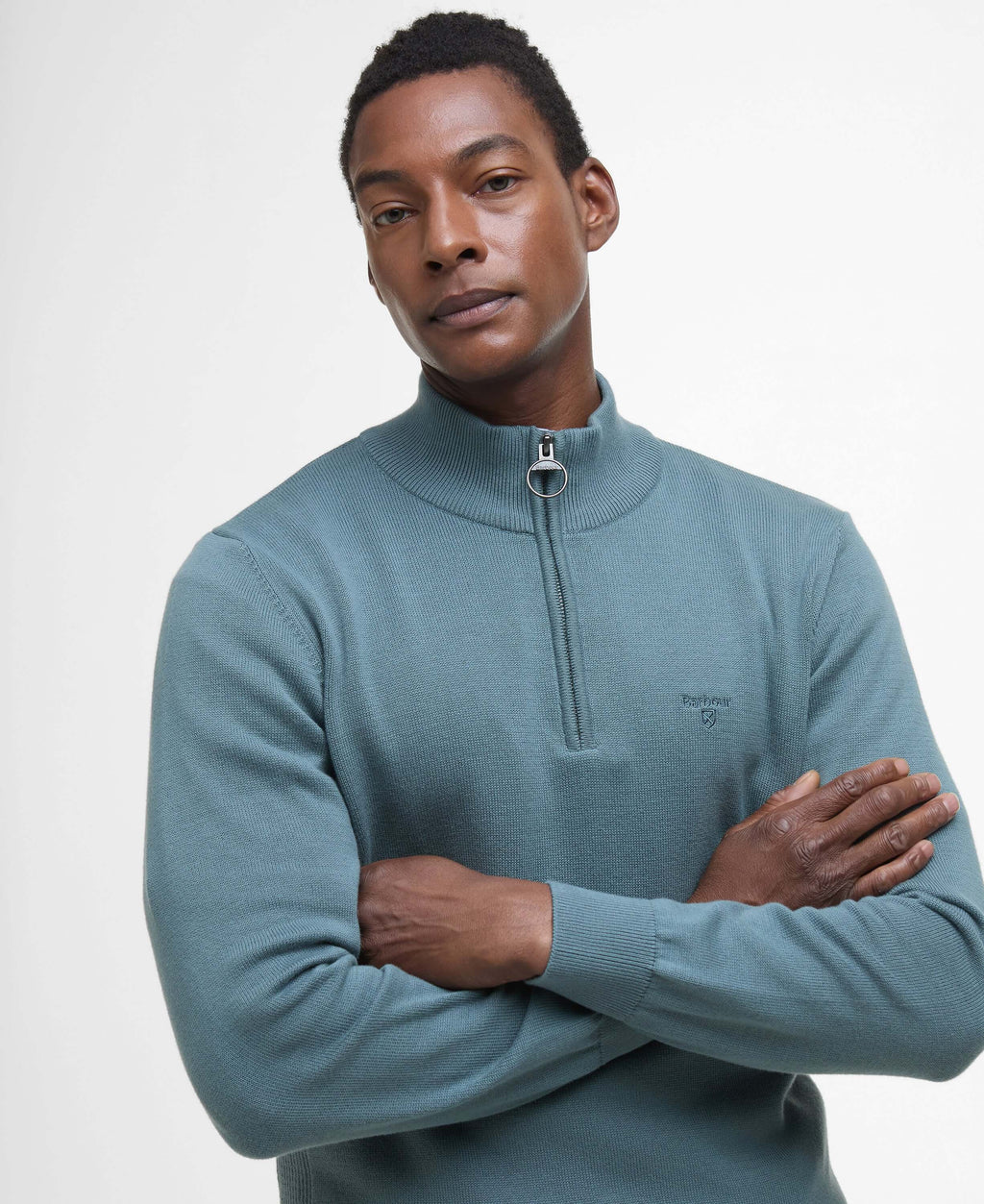 Cotton Half Zip Sweater