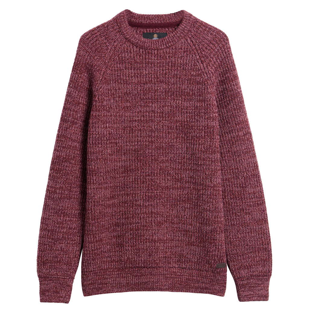 Barbour Horseford Crew Neck Jumper in Mauve – front view