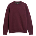 Holden Crew Neck Sweater in Ruby Marl – front view