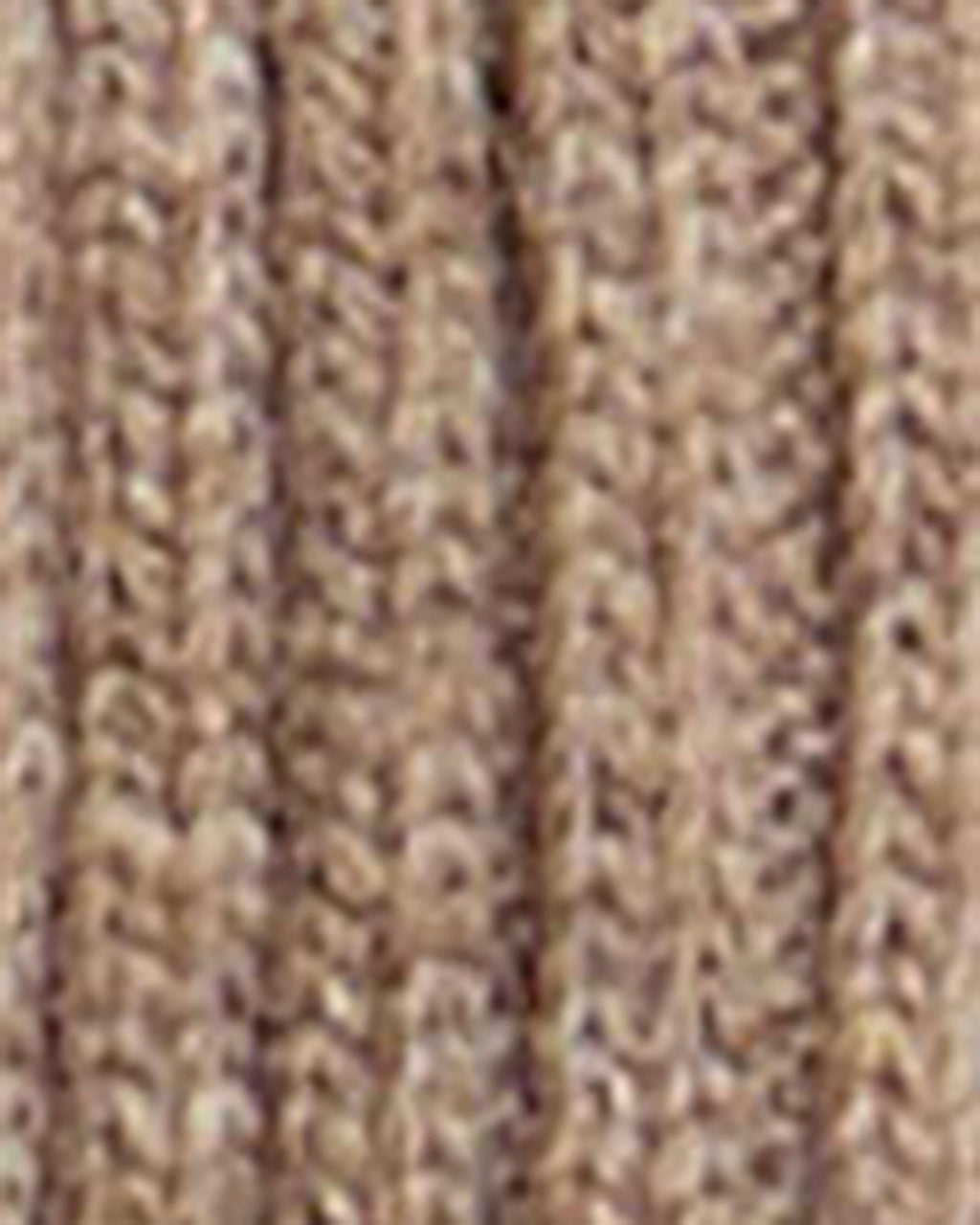 Hartland Knitted Shawl Neck Cardigan in Stone – knit detail