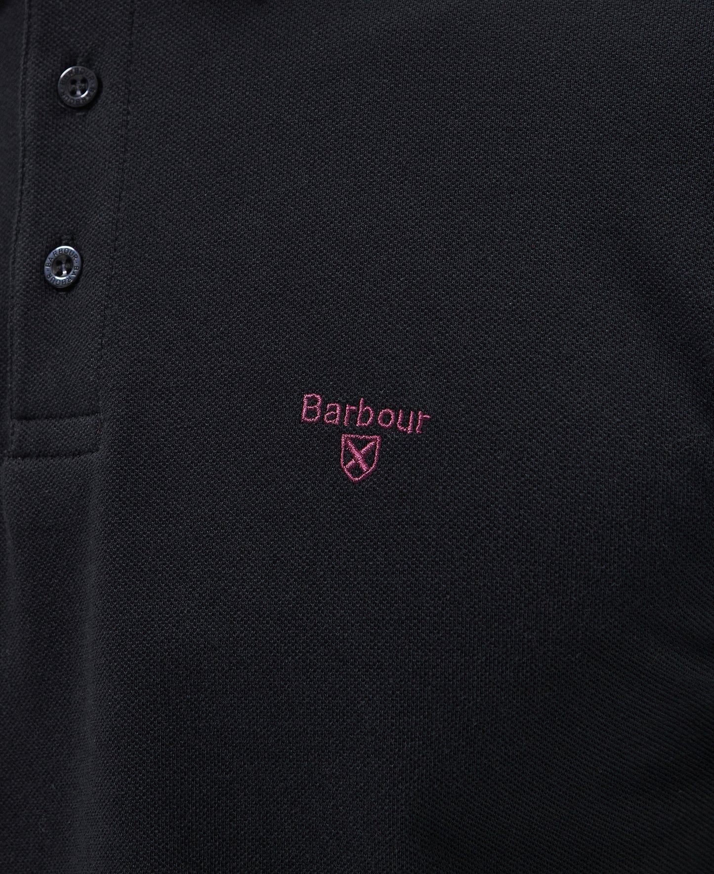 Barbour - Conforth Long Sleeved Polo - Colour: Black