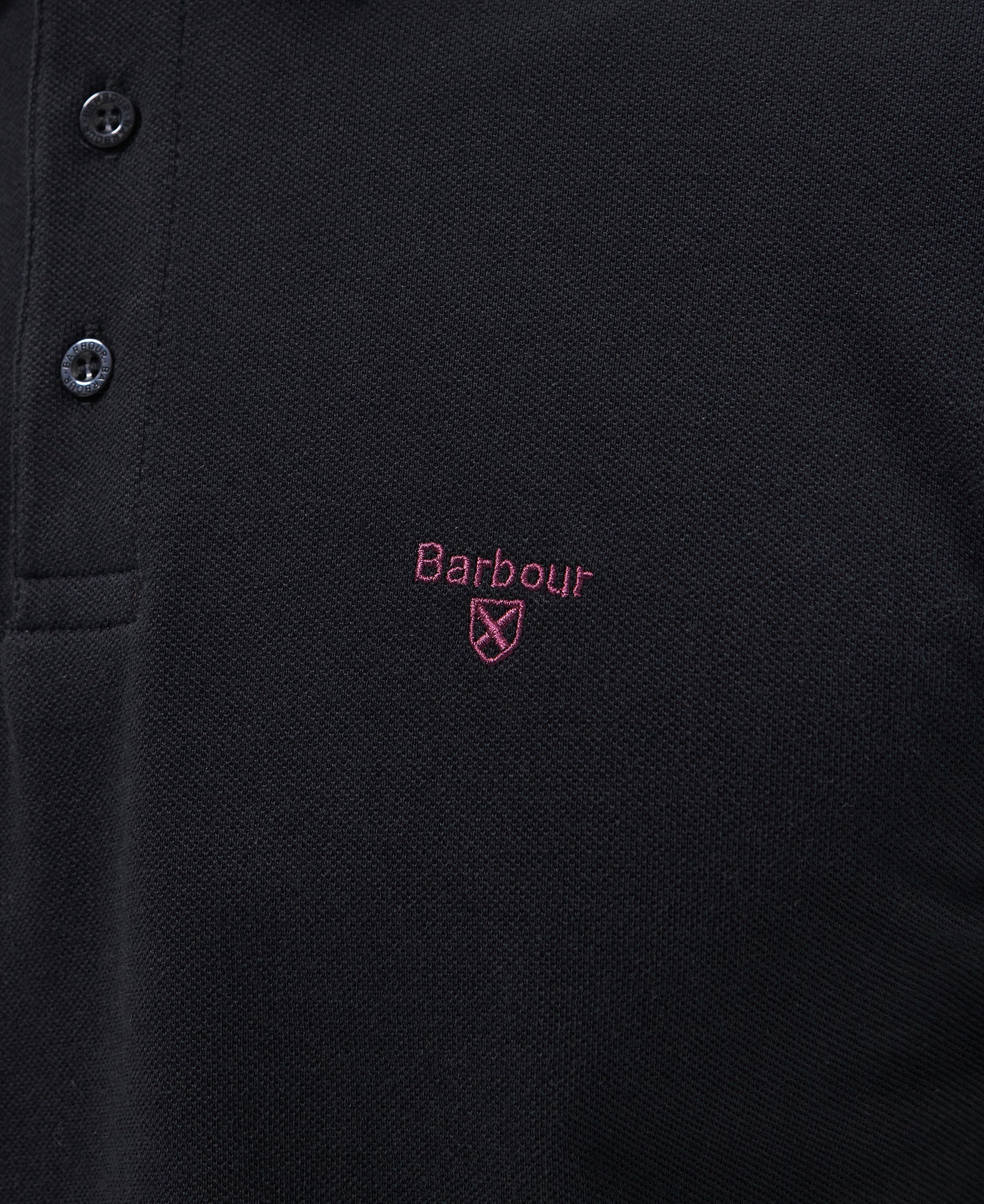 Barbour - Conforth Long Sleeved Polo - Colour: Black