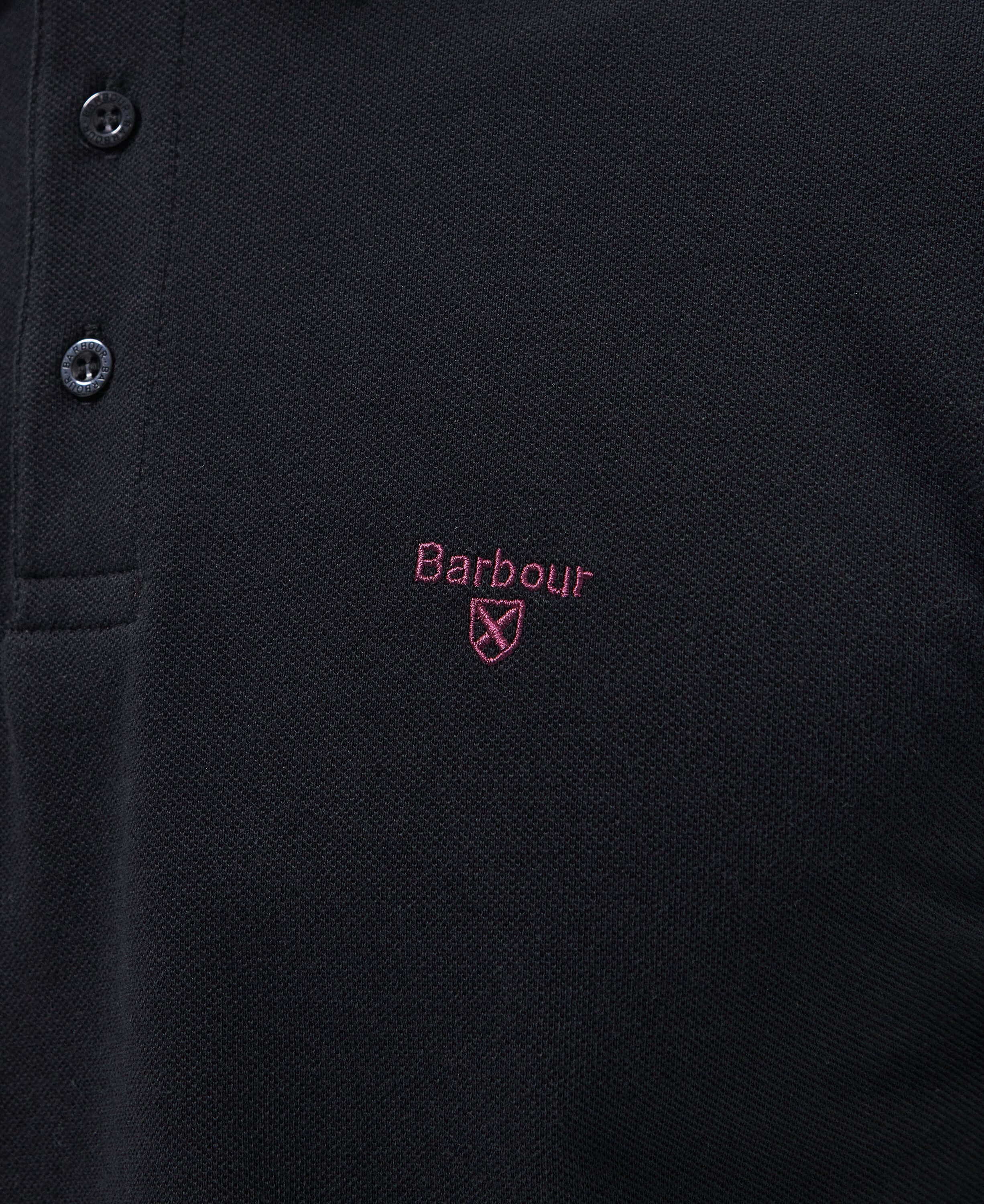 Barbour - Conforth Long Sleeved Polo - Colour: Black
