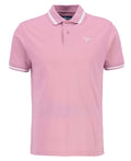 Barbour Ferrybridge Lightweight Polo in True Pink – flat product view