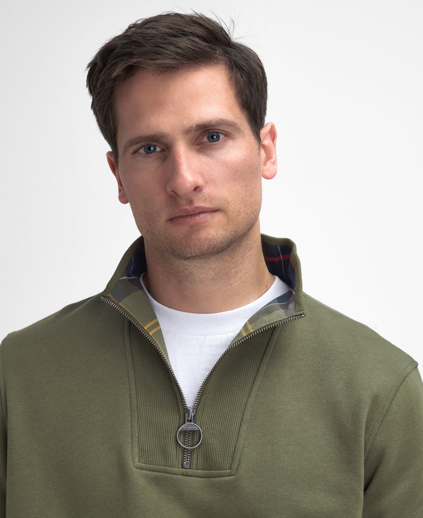 Barbour - Nelson Essential 1/4 Zip Sweatshirt - Colour: Ivy Green