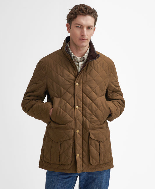 Barbour - Lydford Tattersall Quilt Jacket - Colour: Dark Sand