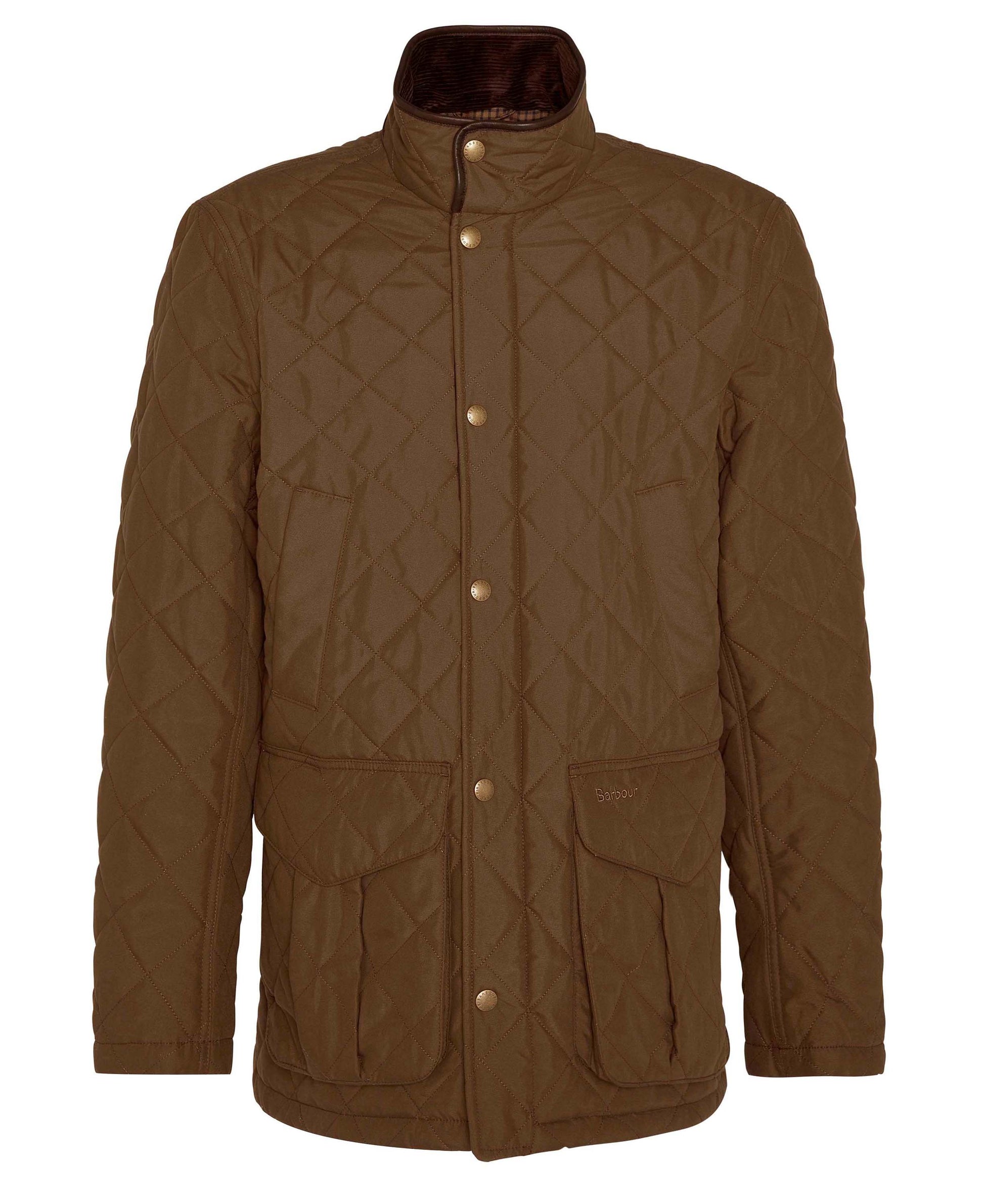 Barbour - Lydford Tattersall Quilt Jacket - Colour: Dark Sand