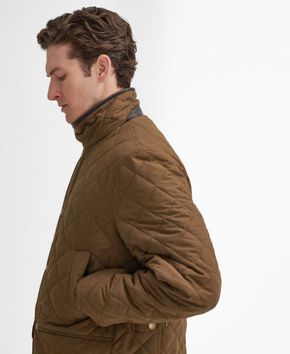 Barbour - Lydford Tattersall Quilt Jacket - Colour: Dark Sand