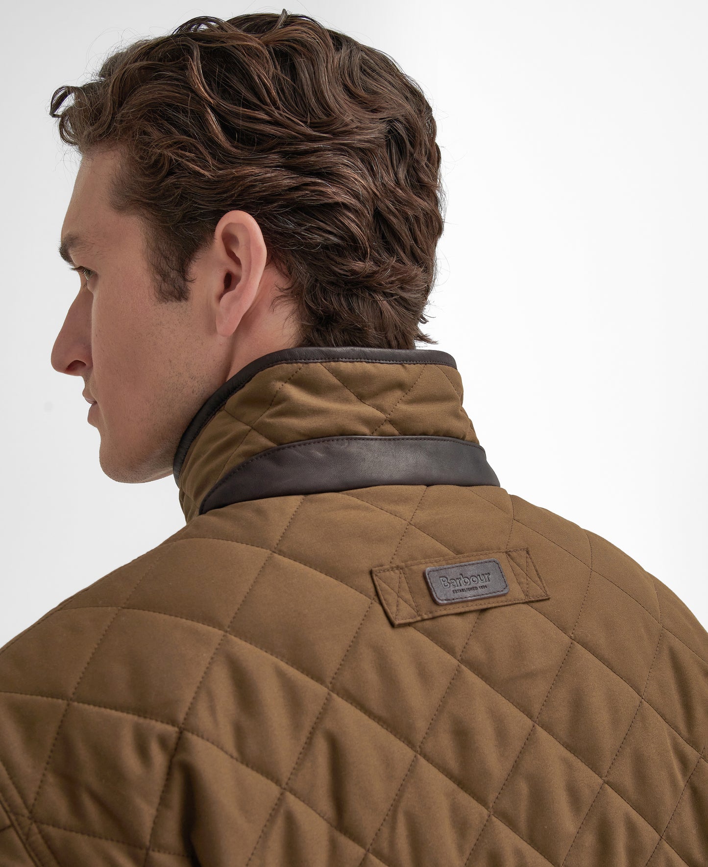 Barbour - Lydford Tattersall Quilt Jacket - Colour: Dark Sand