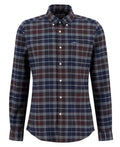 Barbour Kyeloch tailored-fit shirt in Midnight – flat view