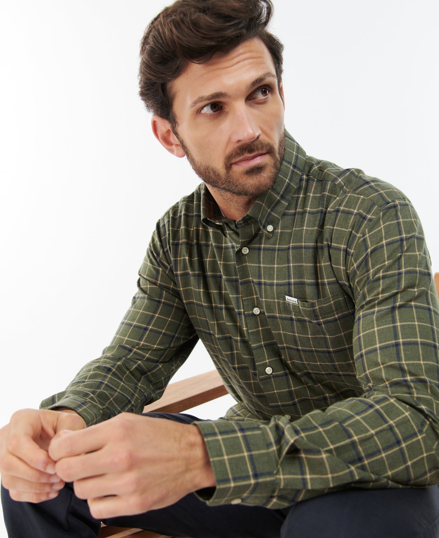 Barbour - Pelton Regular Fit Shirt - Colour: Olive