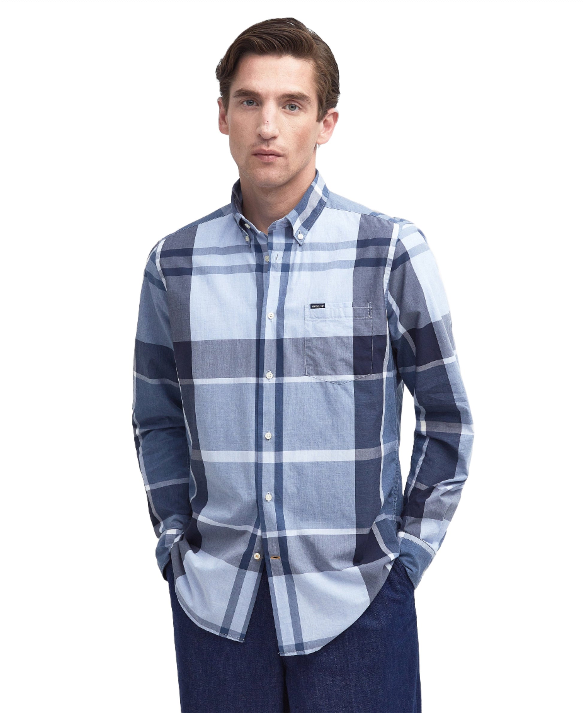 Barbour - Harris Tailored Fit Shirt - Colour: Berwick Blue