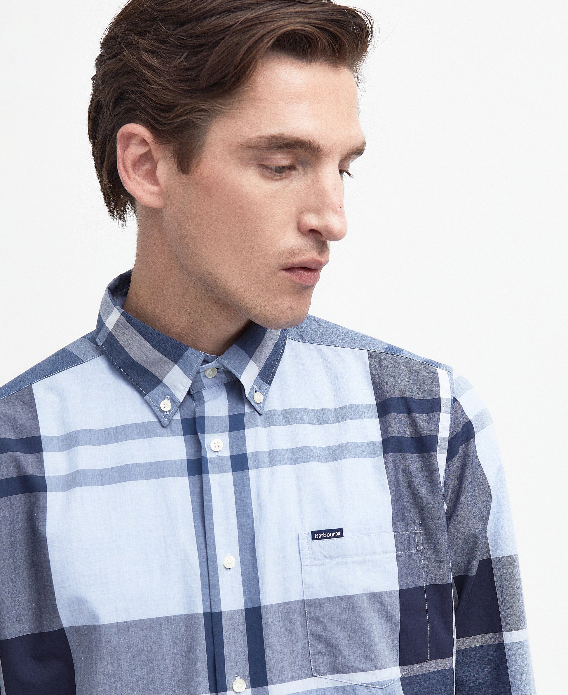 Barbour - Harris Tailored Fit Shirt - Colour: Berwick Blue