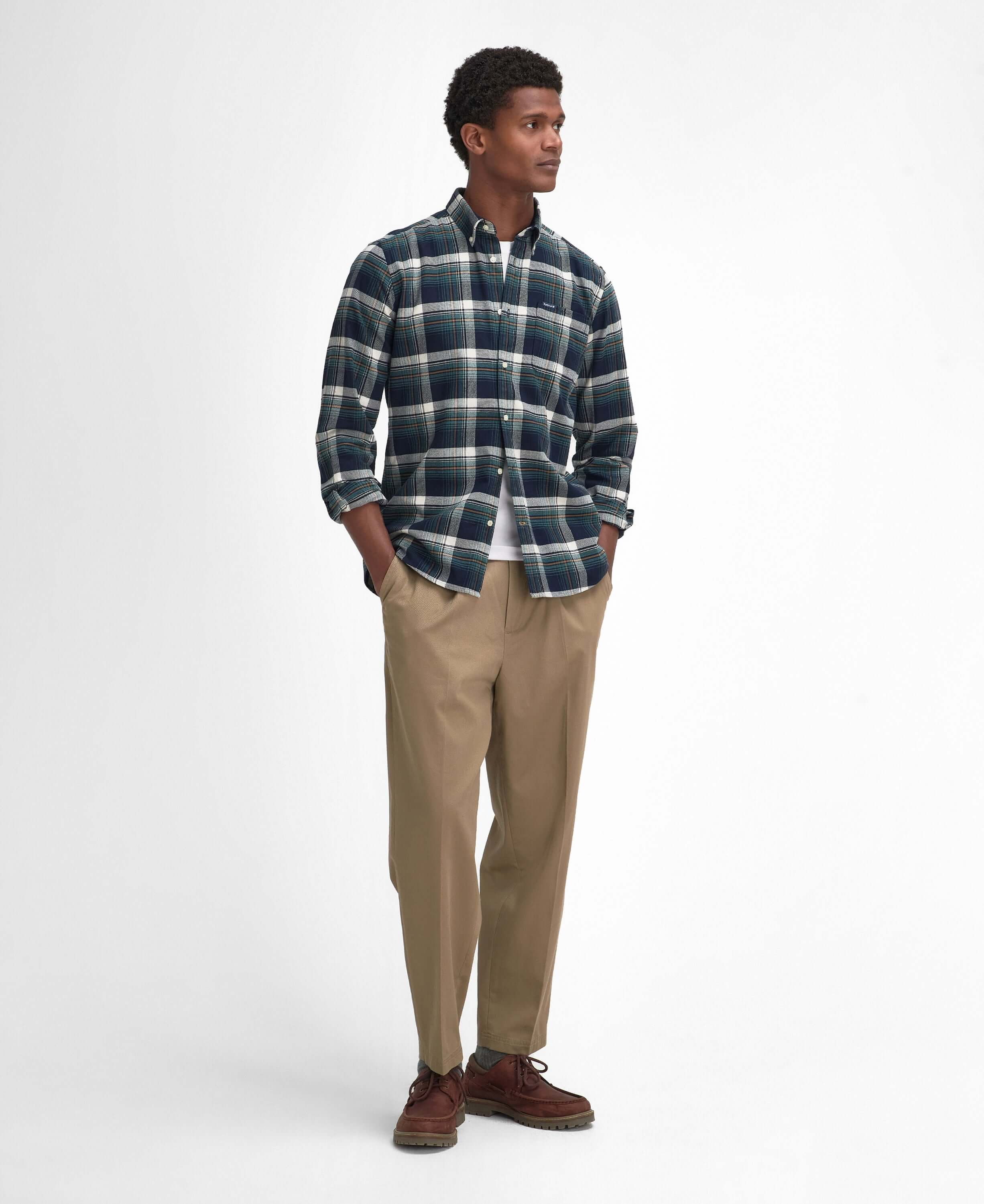 Barbour - Shieldton Tailored Fit Shirt - Colour: Dark Navy