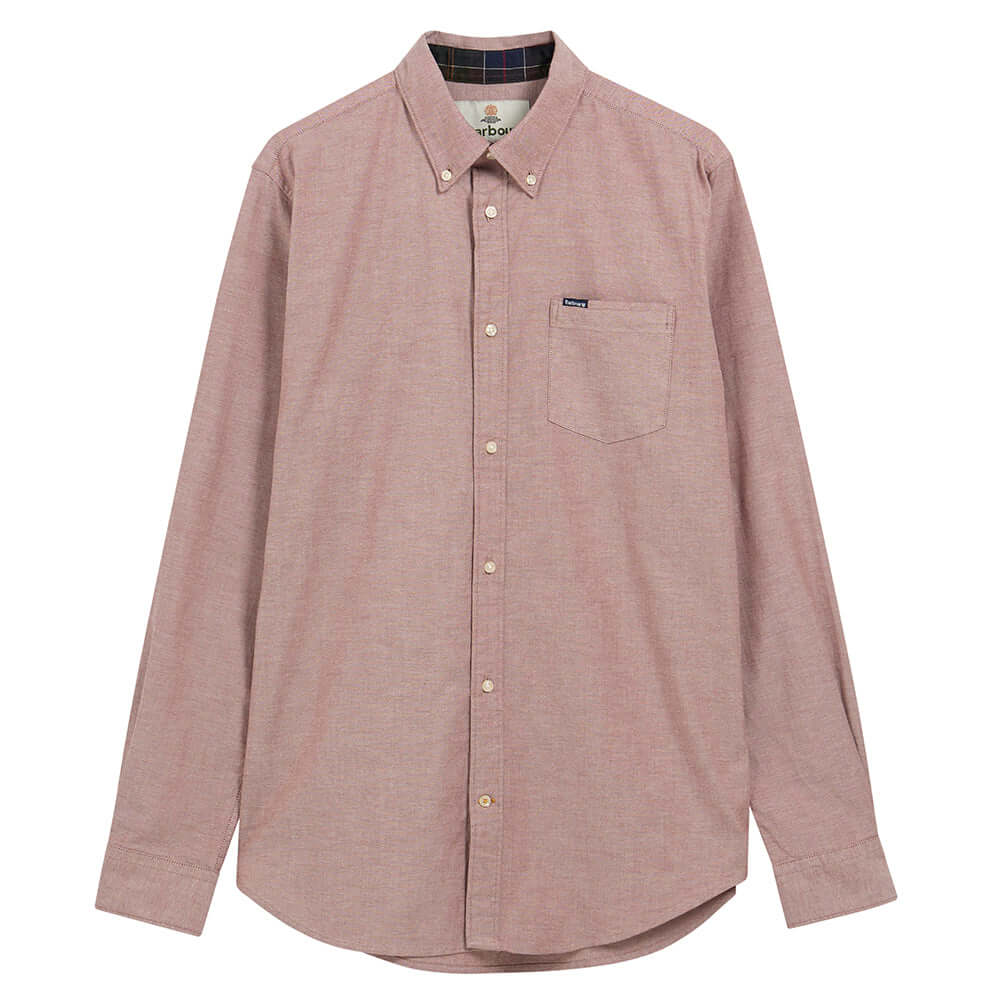 Marsden Tailored Oxford Shirt in Russet Brown – lifestyle view 2