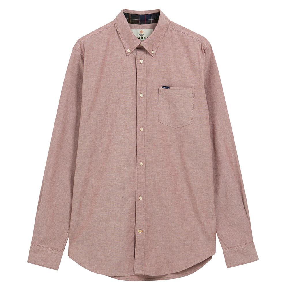 Marsden Tailored Oxford Shirt in Russet Brown – lifestyle view 2