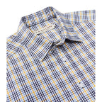 R M Williams - Classic Check Shirt - Colour: Navy/Yellow