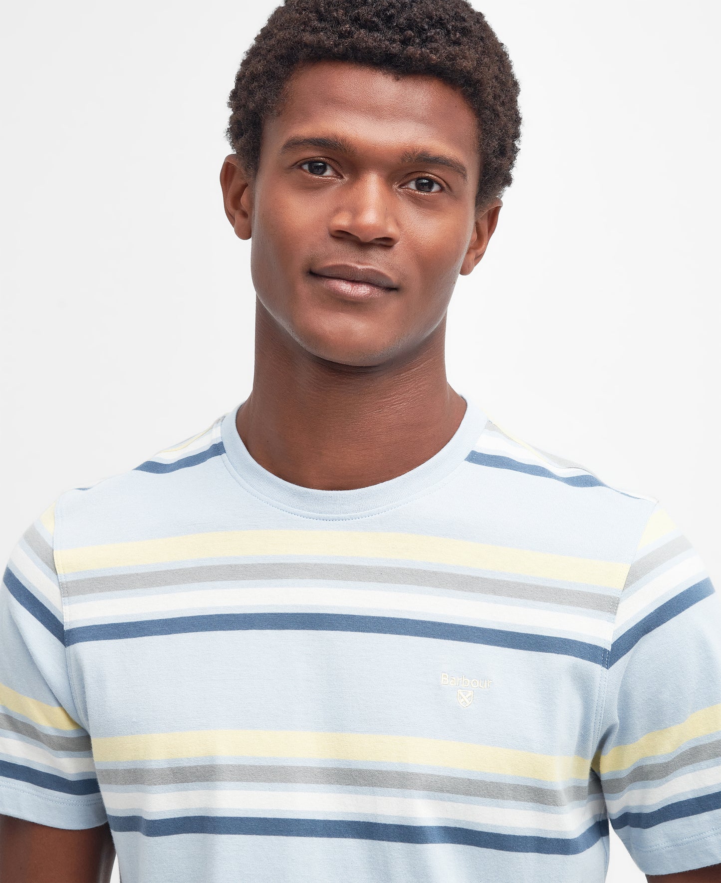 Barbour - Hamstead Stripe T Shirt - Colour: Niagra Mist