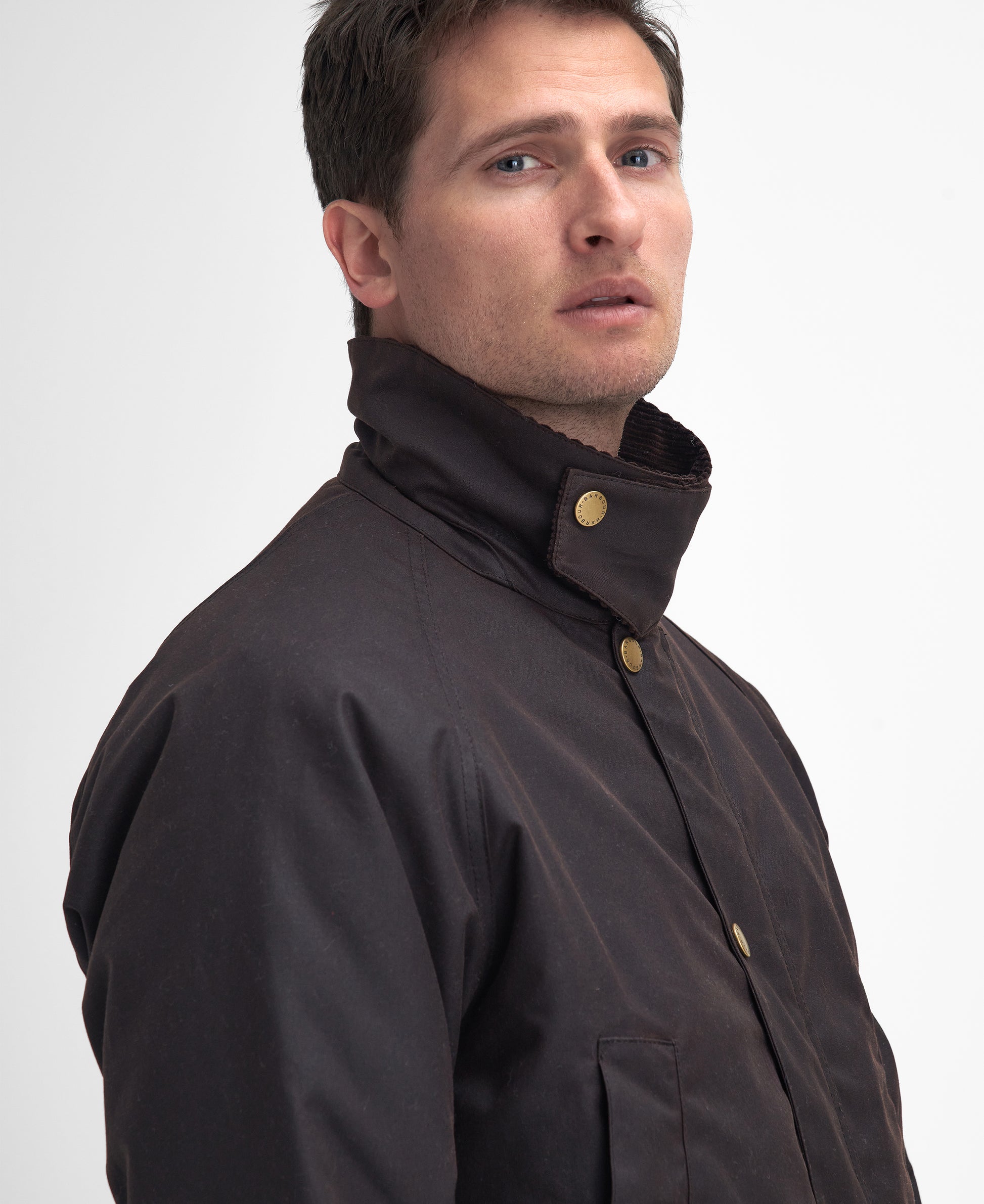 Barbour - Stratford Tattersall Wax Jacket - Colour: Rustic