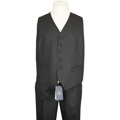 Magee - Mix & Match Plain Wool Waistcoat - Colour: Grey