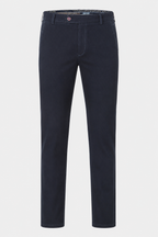 Meyer New York 3615/19 navy winter twill chinos – front view