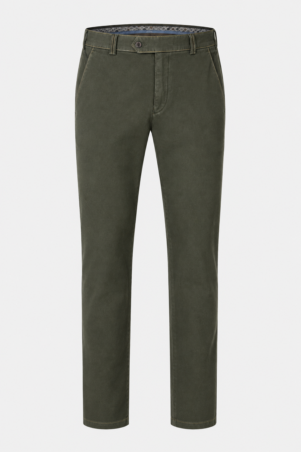 Meyer New York 3615/29 green winter twill chinos – front view