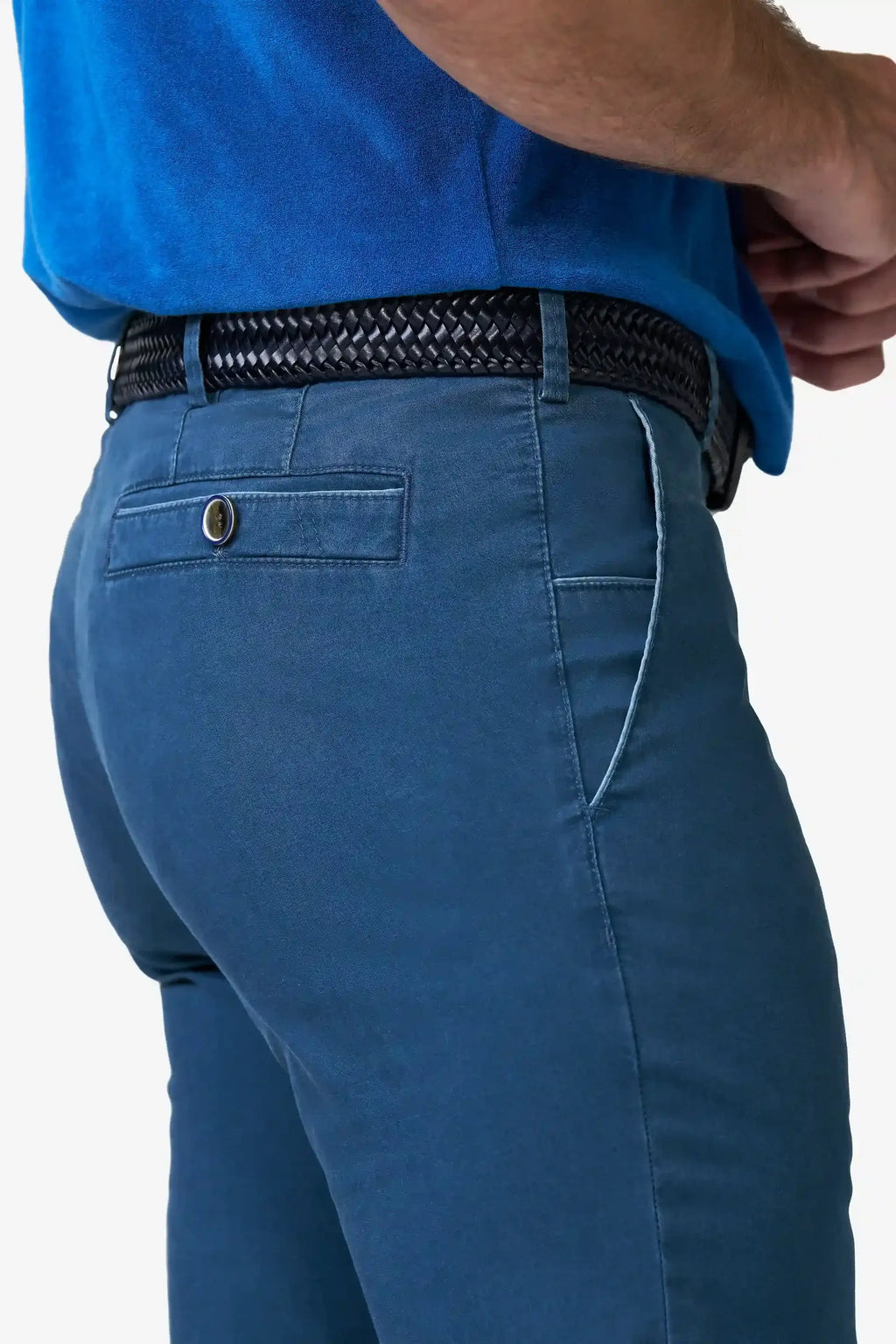 Meyer New York Chino – Blue Jeans – Detail View